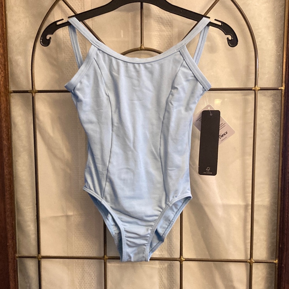 Children's Pale Blue "Princess Seam" Ballet Dance Leotard